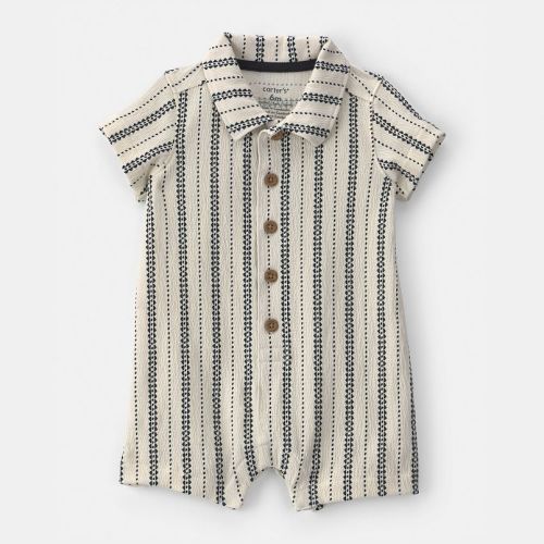 Baby Boy Carter's Striped Short Sleeve Romper
