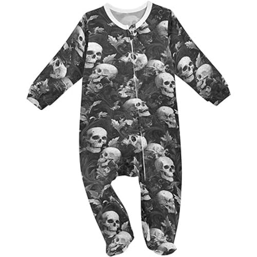 Baby One-Piece Footies Puppy Cute English Foxhound Dogs Sleeper Pjs Footed Bodysuit Rompers Zipper for Boys 18M