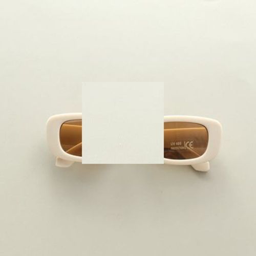 MyKids-USA Kids Candy Color Square Frame Fashion Sunglasses Beige Average Size (0-12Y)