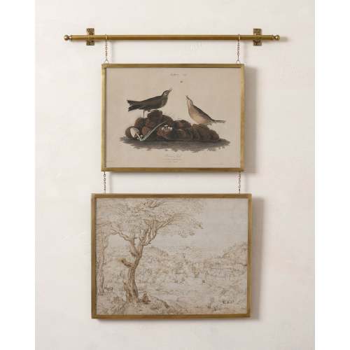 Colleen Brass Rail Double Picture Frame – Magnolia