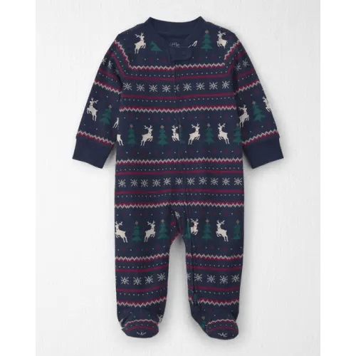 Organic Cotton Fair Isle Pajamas - Little Planet | Carter's - 3 months