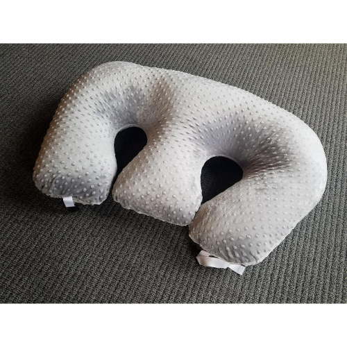 Twin-Z Pillow The 6 uses in 1 Twin Pillow ! Grey Plus Free Travel Bag! 100x50cm,For Mom