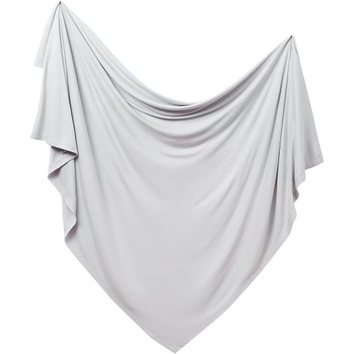PurComfy Supersoft Swaddle Blanket, Premium Bamboo Viscose Baby swaddling Blankets for Newborns, Lightweight & Breathable Swaddle Blankets for Boys and Girls, 47” x 47”, Neutral Baby Essentials