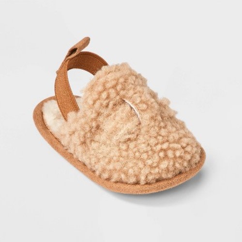 Baby Clog Crib Shoes - Cat & Jack™ Brown 0-3M