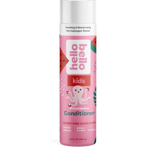 Hello Bello Kid’s Conditioner, Hypoallergenic, pH-Balanced and Dermatologist-Tested, Watermelon, 10 Fl Oz (1 Pack)
