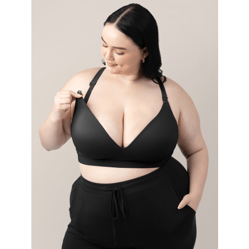 Minimalist Maternity & Nursing Bra | Black - Kindred Bravely