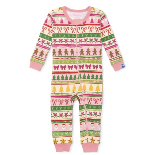 Lively Kids - Hatley Pink Fun Fair Isle Cotton Coverall