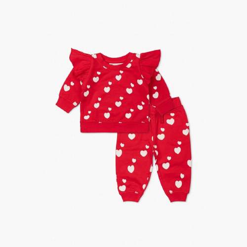 Monica + Andy - SALE - Ruffle Sweatshirt Track Pants Bundle