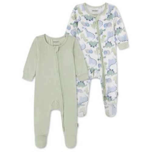 Baby Boys' Crewneck Coverall, 2-Pack