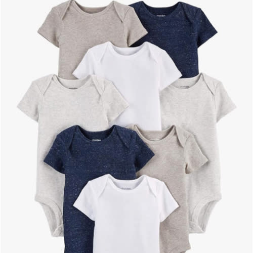 Simple Joys by Carter's Unisex-Baby 8-Pack Short-Sleeve Bodysuit