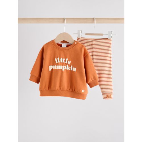 Little Pumpkin Baby Sweatshirt and Leggings Set (0mths-2yrs)