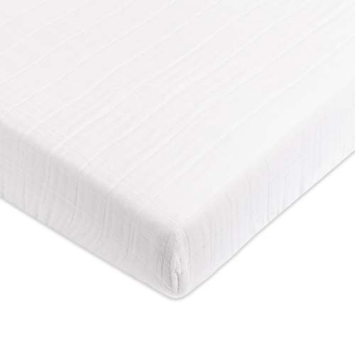 Mini Crib Sheet in GOTS Certified Organic Muslin Cotton