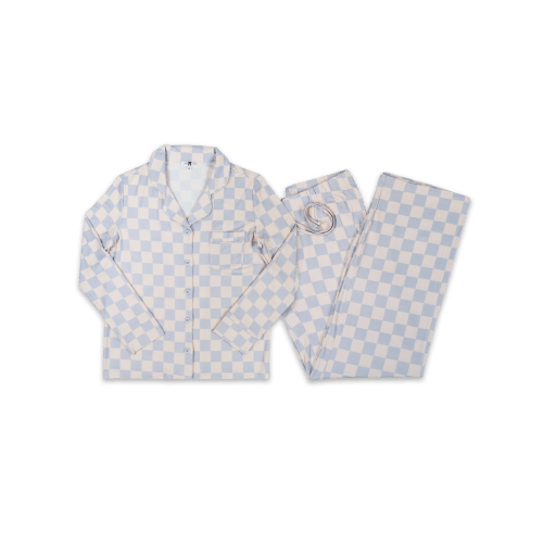 Snuggle & Slumber Womens PJ's Long Sleeve (Checkered) – Small