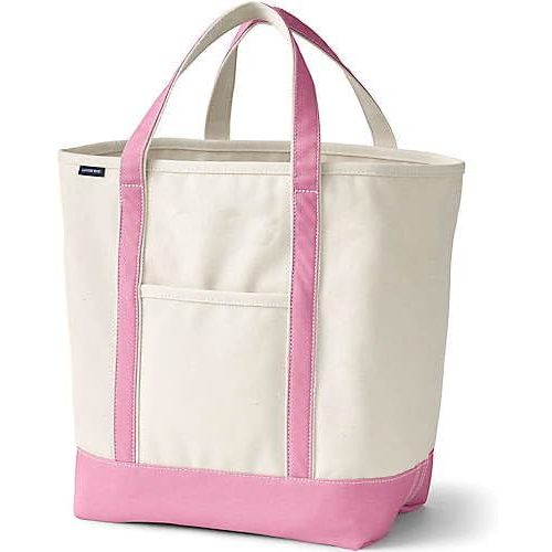 Lands' End Open Top Canvas Tote Bag