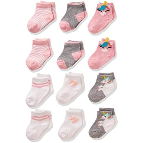 Cherokee Baby Girls' 12 Pack Shorty Ankle Socks