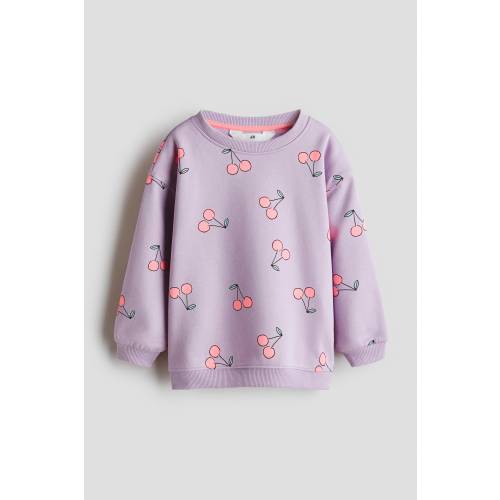 PRINTED BRUSHED-INSIDE SWEATSHIRT