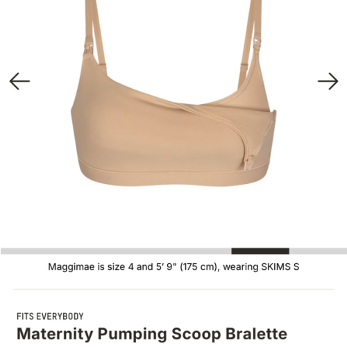 FITS EVERYBODY MATERNITY PUMPING SCOOP BRALETTE | CLAY | SKIMS