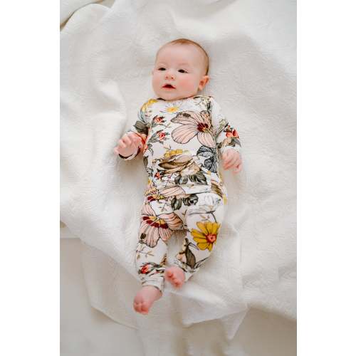 Finley Romper in Vintage Floral – Lila