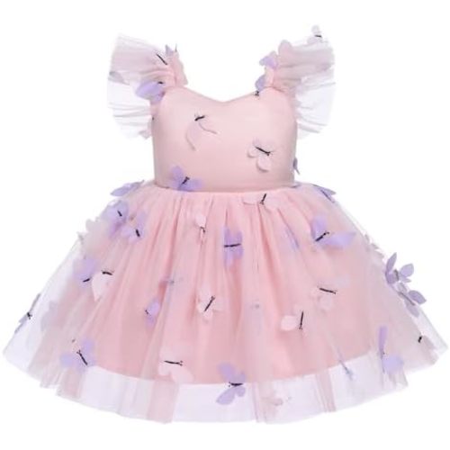 Baby Girls Tutu Dress Summer Sleeveless Backless Princess Birthday Party Dresses Sequin Ruffle Tulle Bowknot Sundress