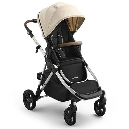 Mockingbird Single-to-Double Stroller 3.0 - Convertible Full Size Baby Stroller for 1, 2, or 3 Kids with 44 Possible configurations, Travel System Compatible - Black Windowpane