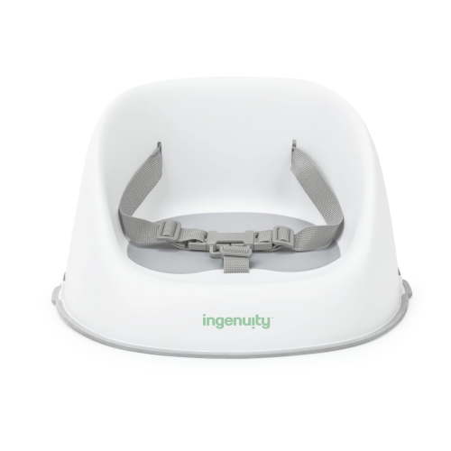 ity by Ingenuity Simplicity Seat Easy-Clean Baby Booster Seat Feeding Chair - Grey