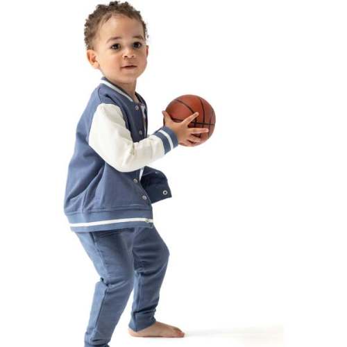 Letterman Jacket, Navy/White - Angel Dear | Maisonette