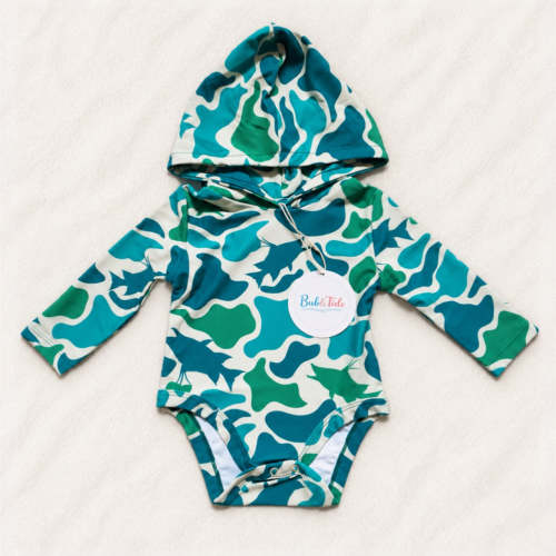Hogfish Hideout - Sun Protective Hooded SunTide™ Bodysuit – Bub & Tide