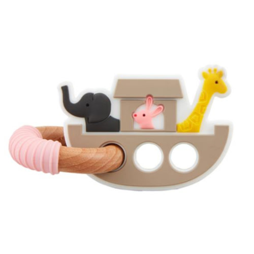 Pink Noah's Ark Teether
