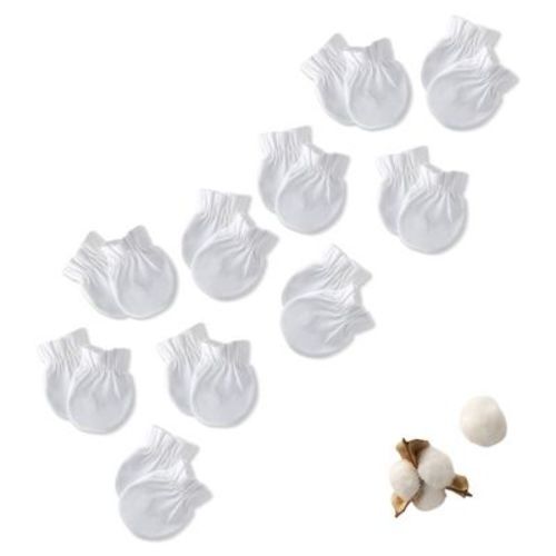 Butterblu MORGAN 10-Pack Baby Mittens White One Size