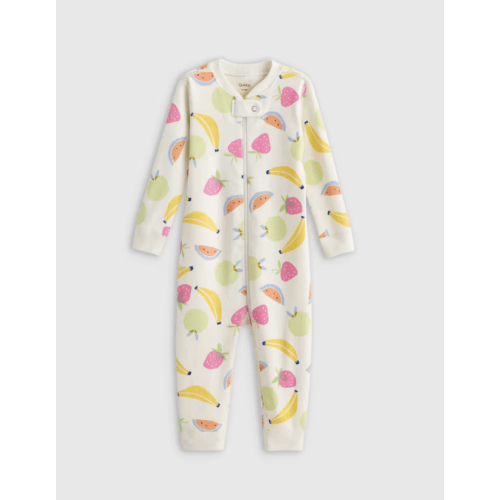100% Organic Cotton One Piece Pajama - Baby in Fruit