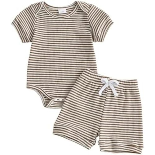 Baby Boy Clothes Summer Crew Neck T-shirt Top & Elastic Waist Shorts Infant 3 6 9 12 Months Boys Leisure Outfits