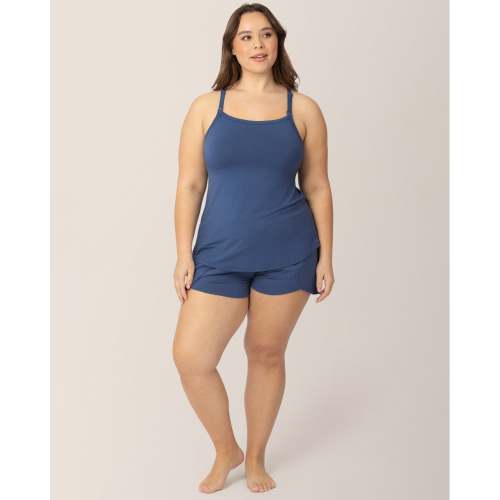 (Slate Blue / Medium) Bamboo Lounge Around Nursing Tank | Kindred Bravely