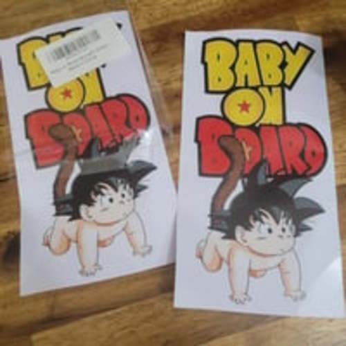 Baby Goku - set of 2 Decals Baby on Board