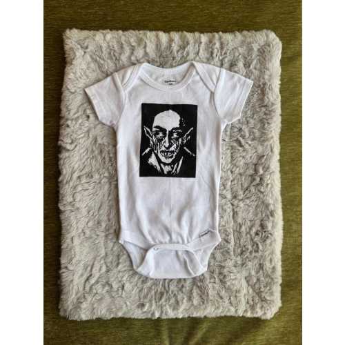 Nosferatu Black Metal Onesie - Goth & Punk Baby Clothes