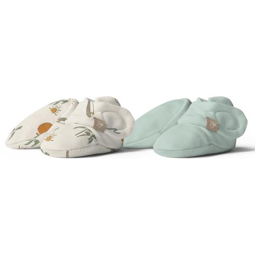 STAY ON 2-PACK BOOTS | MANY MOONS + PEBBLE — Bamboo Organic Cotton Blend