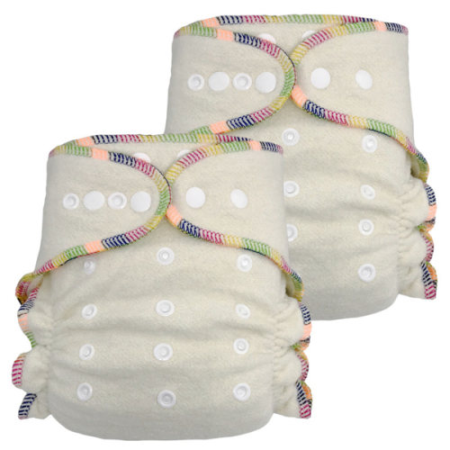 EcoAble All-Natural Hemp Night Fitted Cloth Diaper — Overnight Reusable Diaper, No Synthetic Lining (10–30 lbs)