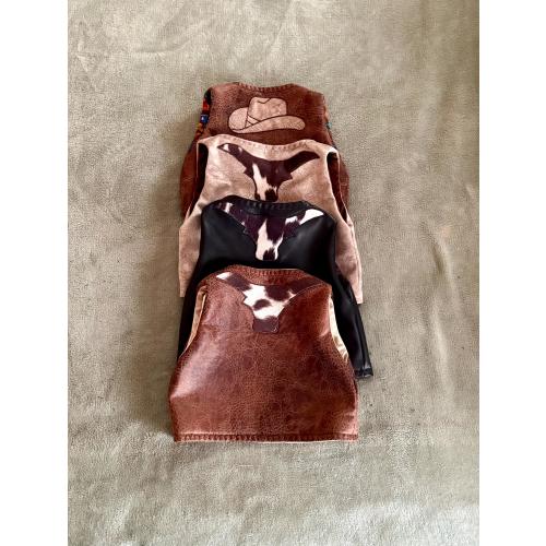 Newborn, infant, baby/toddler/child's faux leather vest