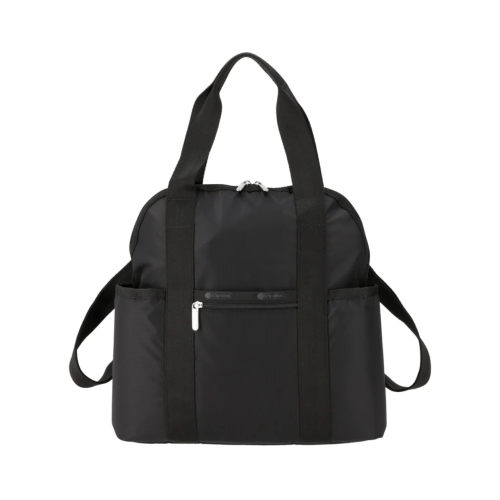 Solid Black Double Trouble Backpack | LeSportsac | Black