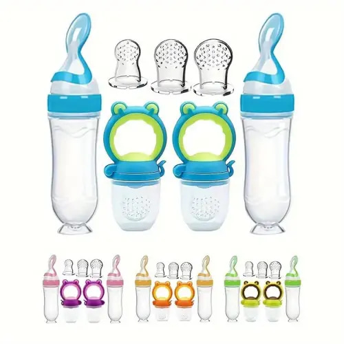 Professional Baby Feeding Set, 7pcs/set Silicone Feeding Bottle - TikTok Shop