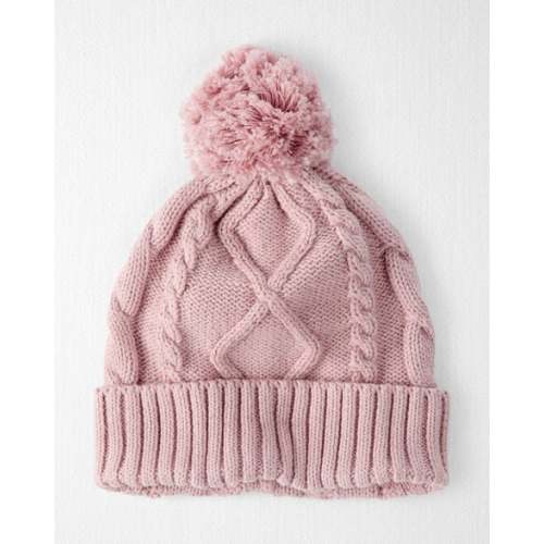 Baby Girl Organic Cotton Cable Knit Hat  - Little Planet | Carter's