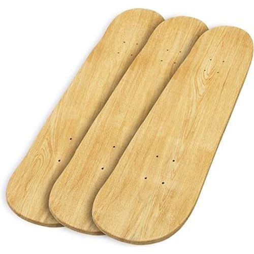 Beipoo 31"x 8" Blank Skateboard Decks,Natural,7-Layer Maple Double Tail Skateboard,Great for Replacement and Art Painting
