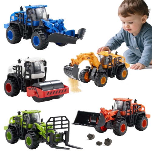 Dimoarch Construction Trucks Toys for Boys 3-6 Years Old