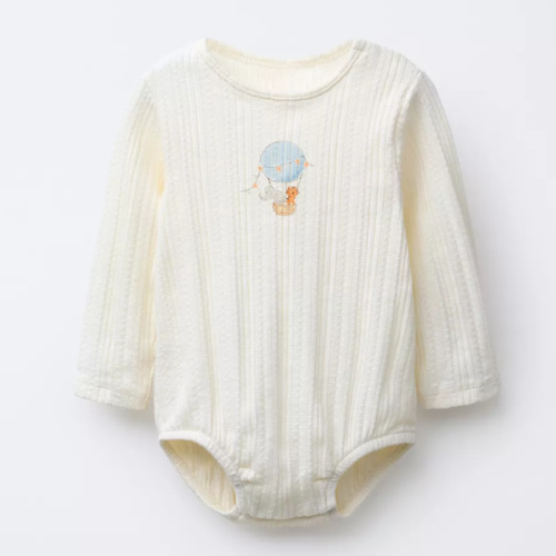 PRINTED POINTELLE BODYSUIT - Ecru | ZARA United States