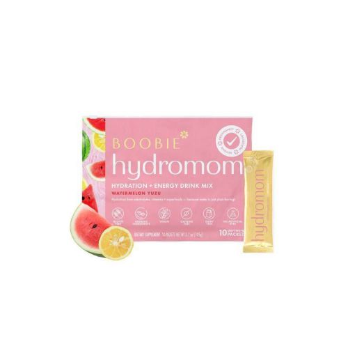 Boobie HydroMom Electrolyte Drink Mix Mineral Supplement Powder - 10ct - Watermelon Yuzu