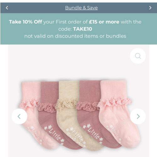 Frilly Non-Slip Stay-on Baby and Toddler Socks - 5 Pack in Oat, Orchid and Pink Lemonade