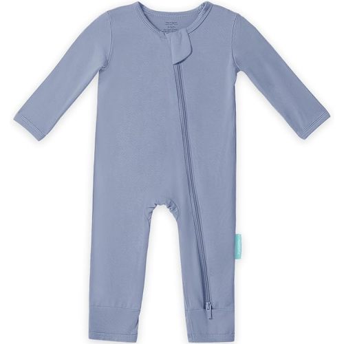 PurComfy Baby Long Sleeve Romper Jumpsuit, Premium Soft Rayon One Piece Pajamas Boy Girl 2-Way Zipper Coverall Sleeper