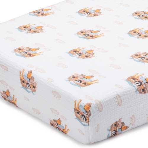 Noah's Ark Crib Sheet