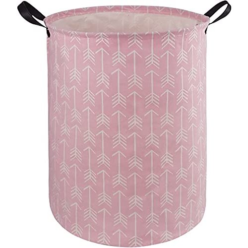DUYIY Round Laundry Hamper Storage Basket Laundry Organizer Hamper Storage Bins Clothes and Toys Box Nursery Hamper Gift Basket For Kids with Handles
