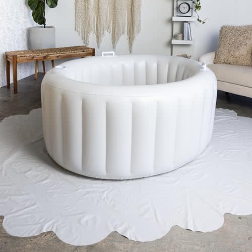 EarthsideFloorCoveringMarshmallow - Home Birth Essentials - Plastic Cover for Birthing Pool for Home Births (8.3 x 9) - Marshmallow - Home Birth Kit - PVC Plastic Pools - Home Birth Supplies