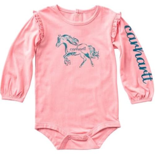 Carhartt Kid's CA7224 Long-Sleeve Mare Bodysuit - Girls